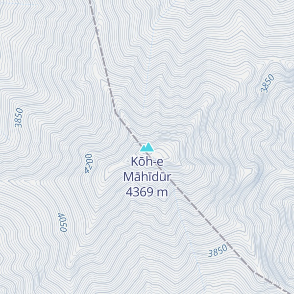 Map of Kōh-e Māhīdūr