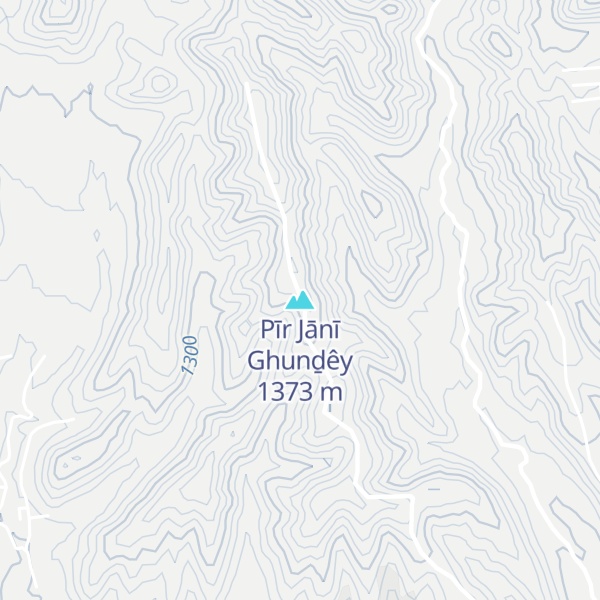 Map of Pīr Jānī Ghunḏêy