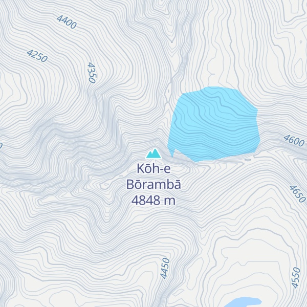 Map of Kōh-e Bōrambā