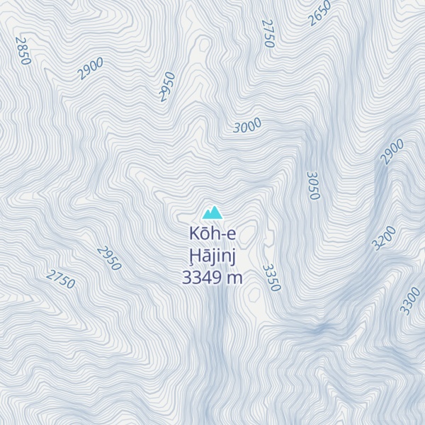 Map of Kōh-e Ḩājinj
