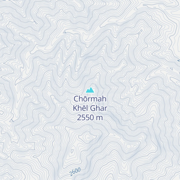 Map of Chōrmah Khēl Ghar