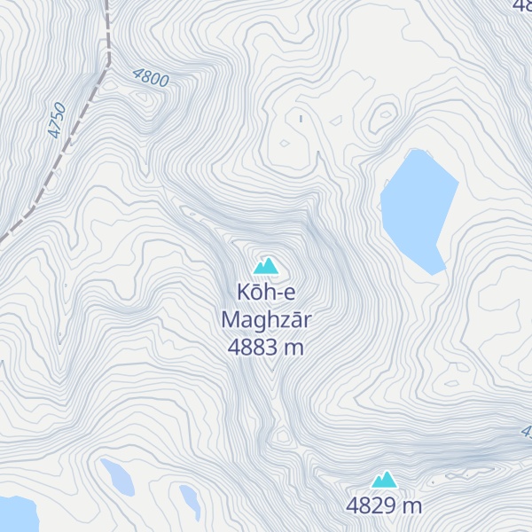Map of Kōh-e Maghzār