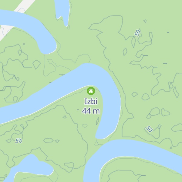 Map of Izbi