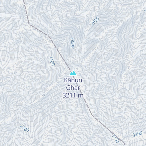 Map of Kāhun Ghar