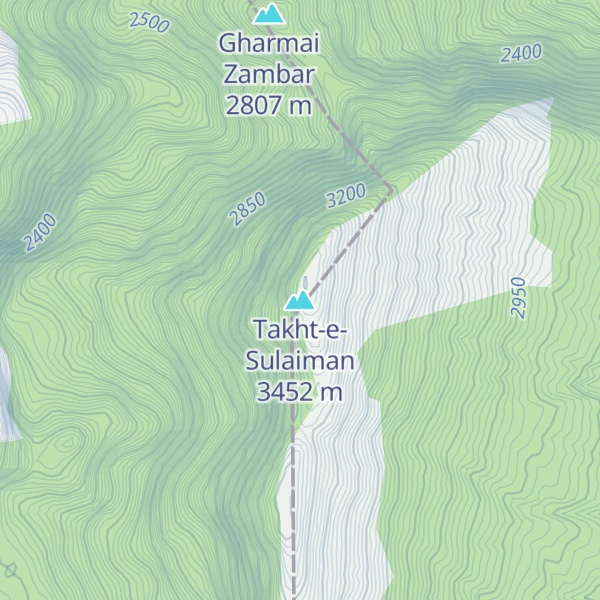 Map of Takht-e-Sulaiman