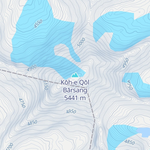 Map of Kōh-e Qōl Bārsang