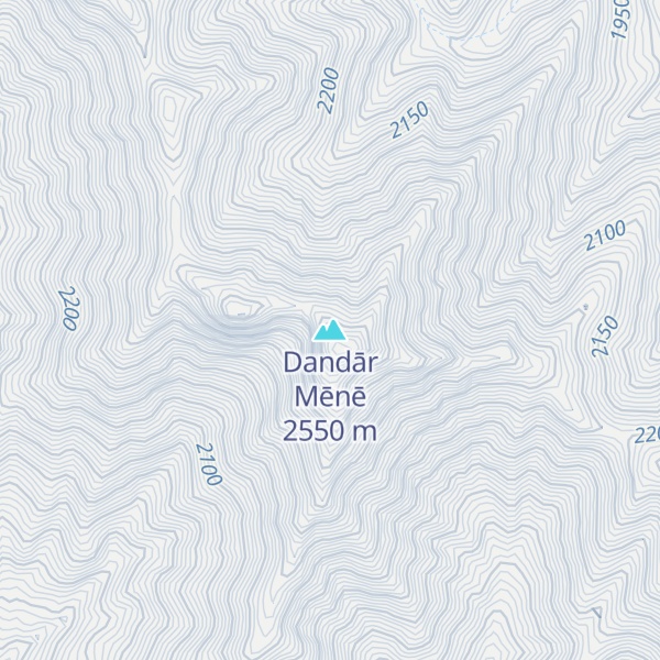 Map of Dandār Mēnē