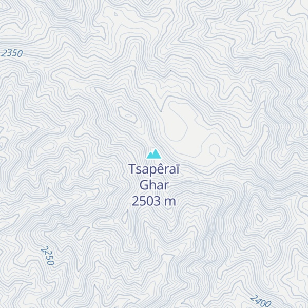 Map of Tsapêraī Ghar