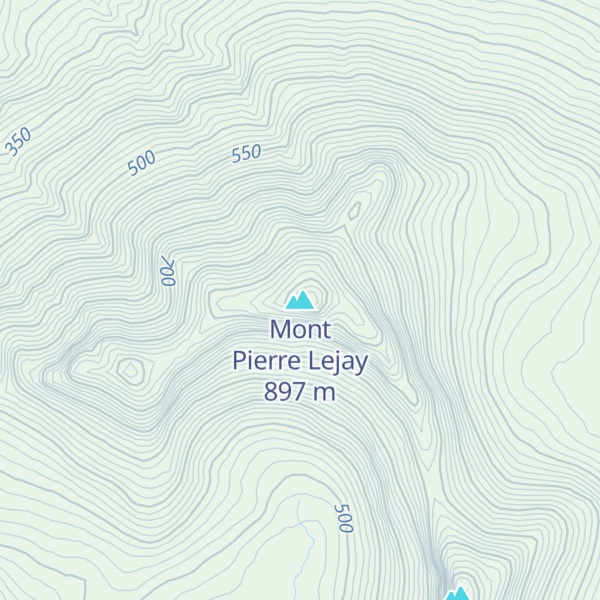 Map of Mont Pierre Lejay