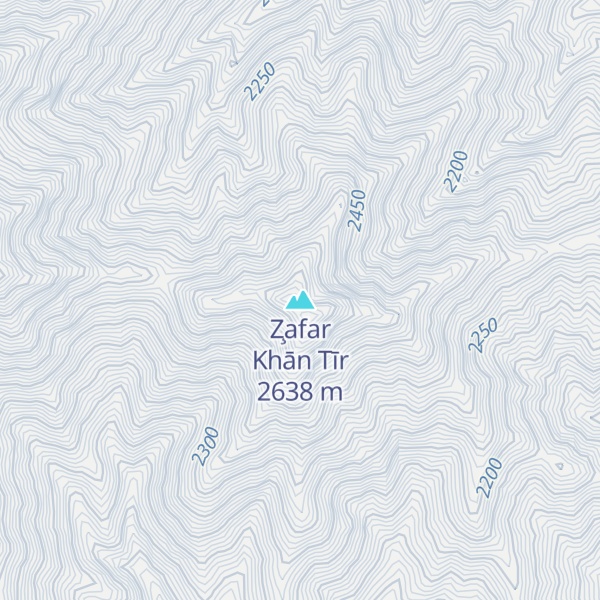 Map of Z̧afar Khān Tīr