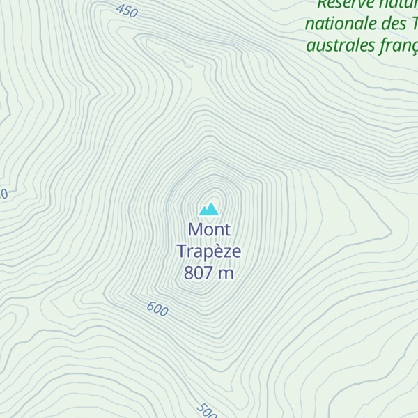 Map of Mont Trapèze