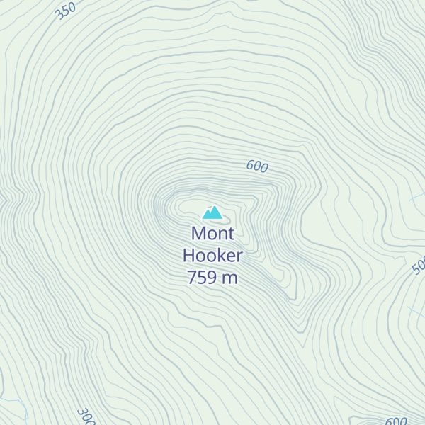 Map of Mont Hooker