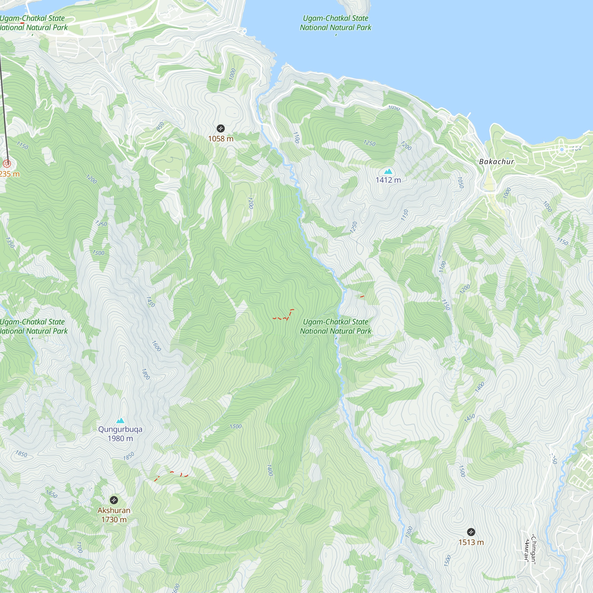 Vagonchik Lesnika map