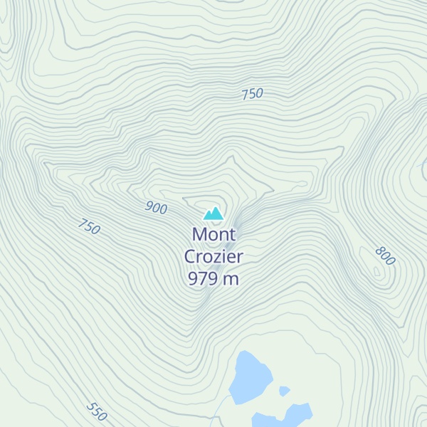 Map of Mont Crozier