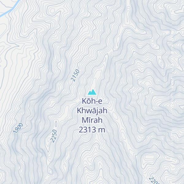 Map of Kōh-e Khwājah Mīrah