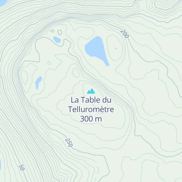 Map of La Table du Telluromètre