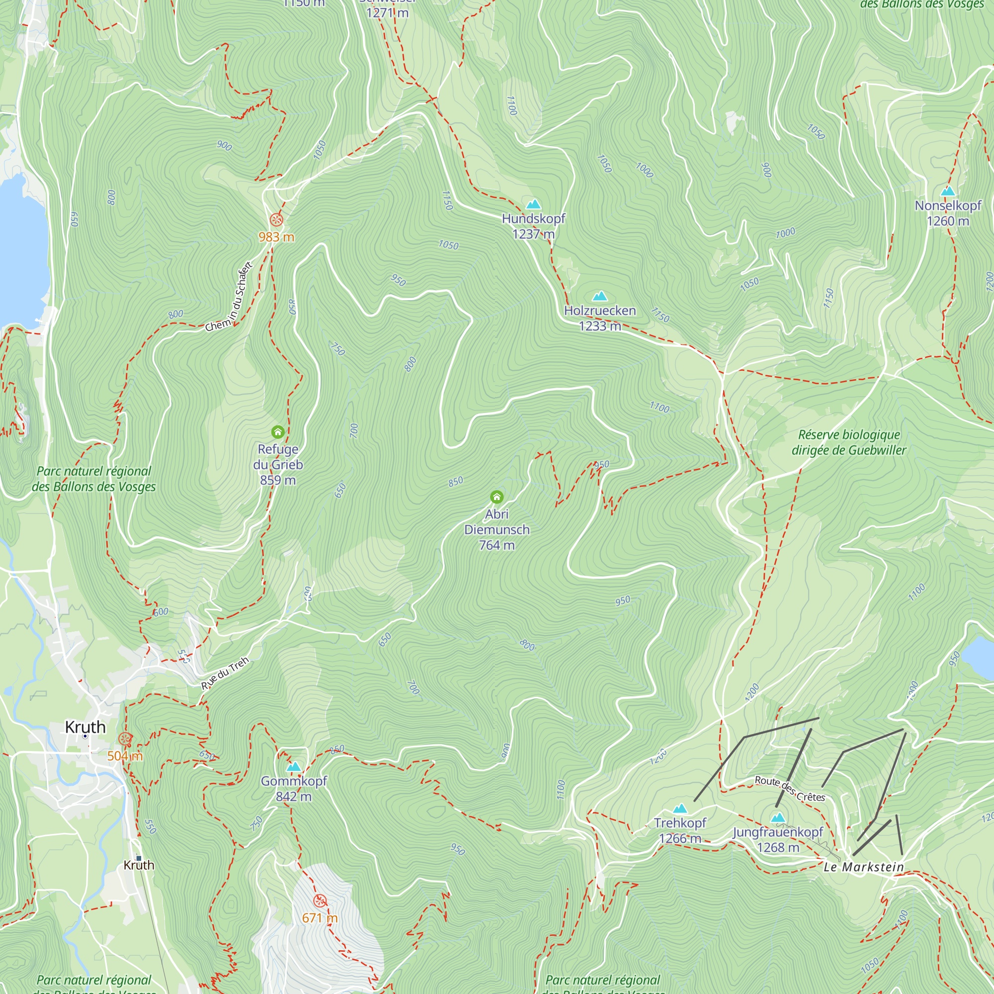 Abri Diemunsch map