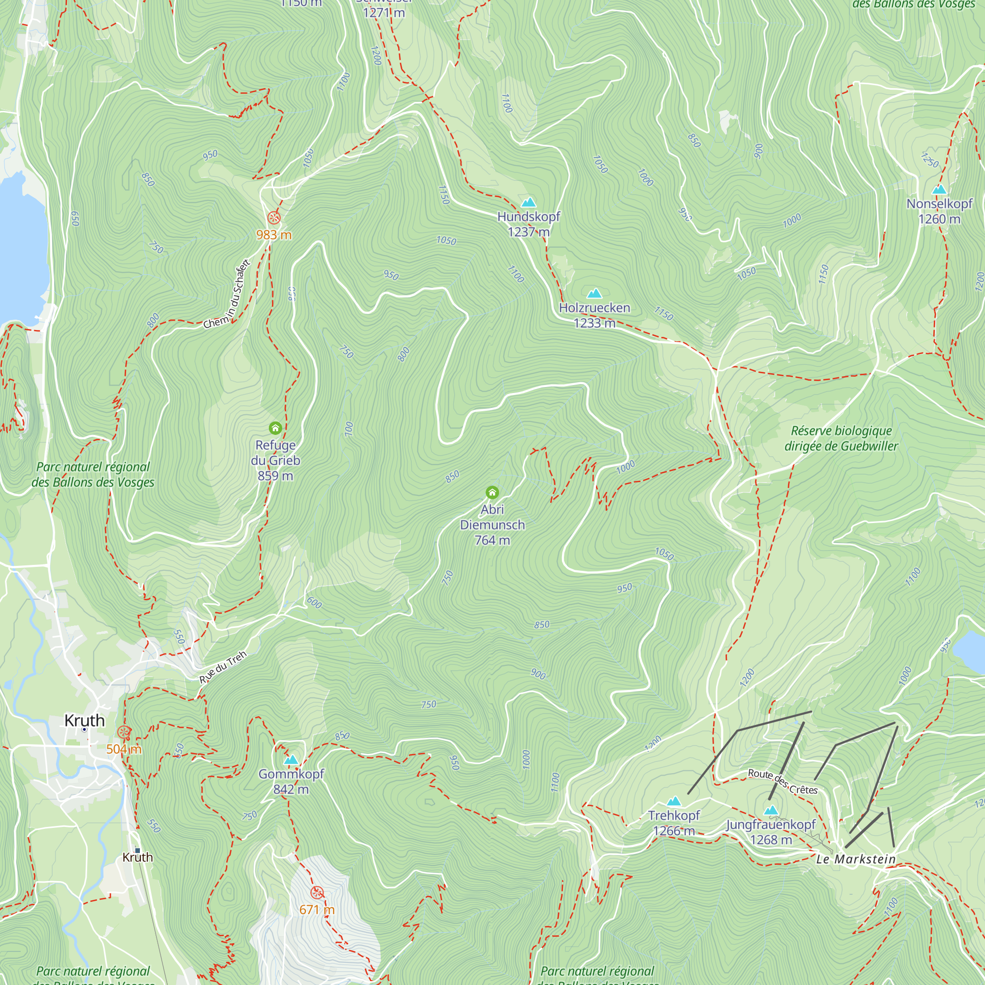 Abri Diemunsch map