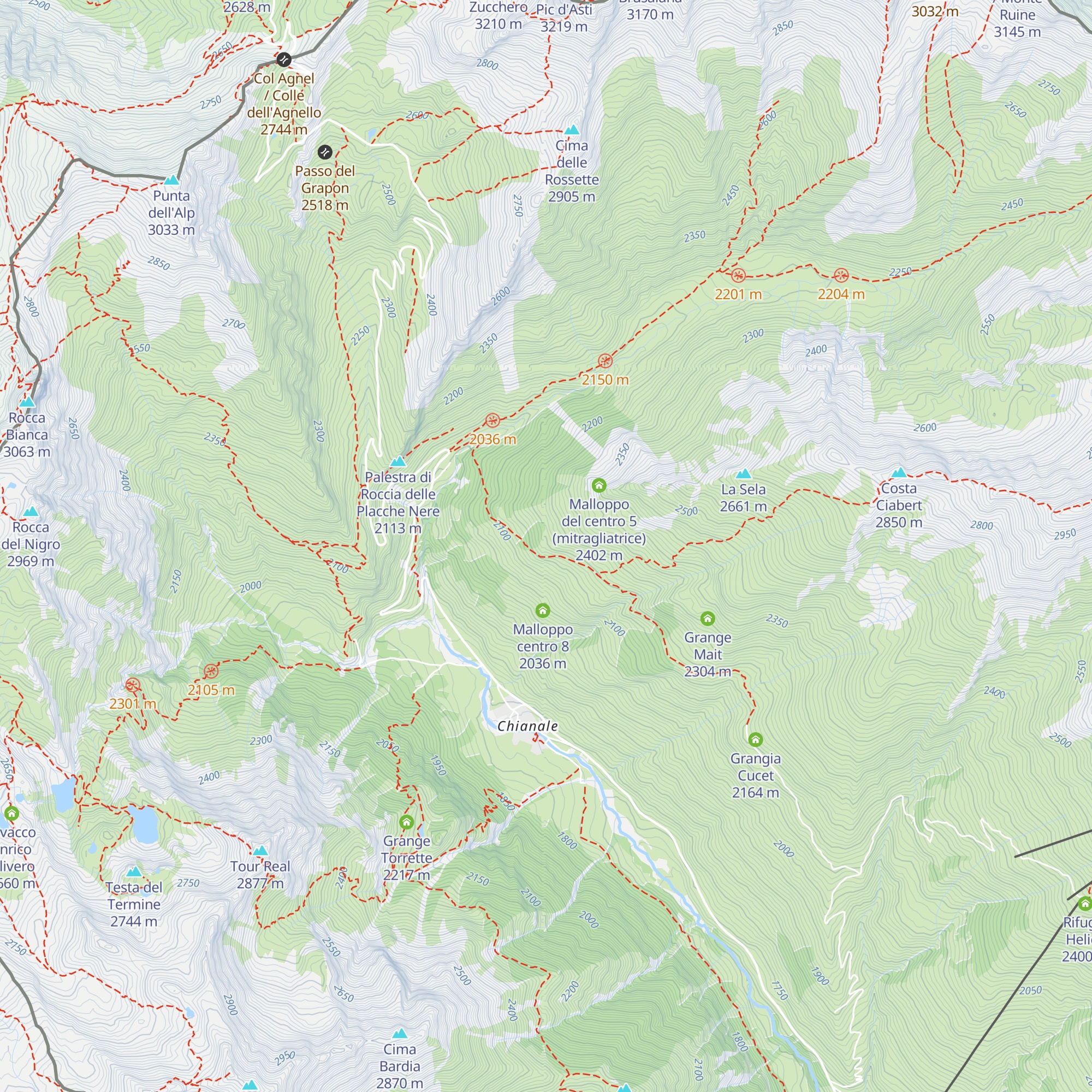 Malloppo Centro 7 (mitragliatrice) map