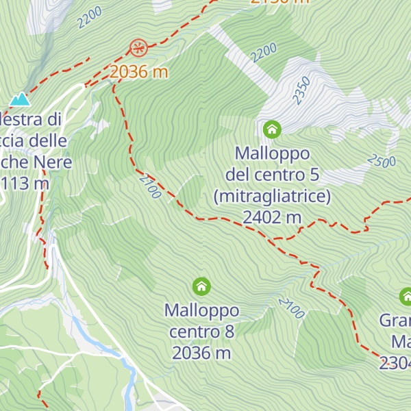 Map of Malloppo Centro 7 (mitragliatrice)