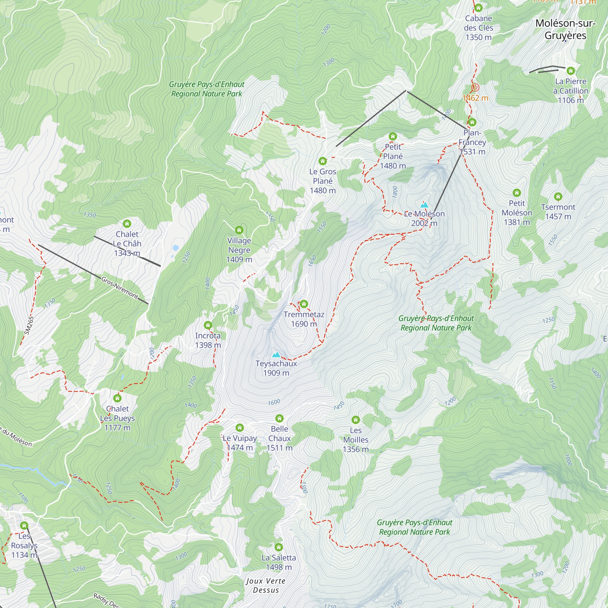 Tremmetaz map