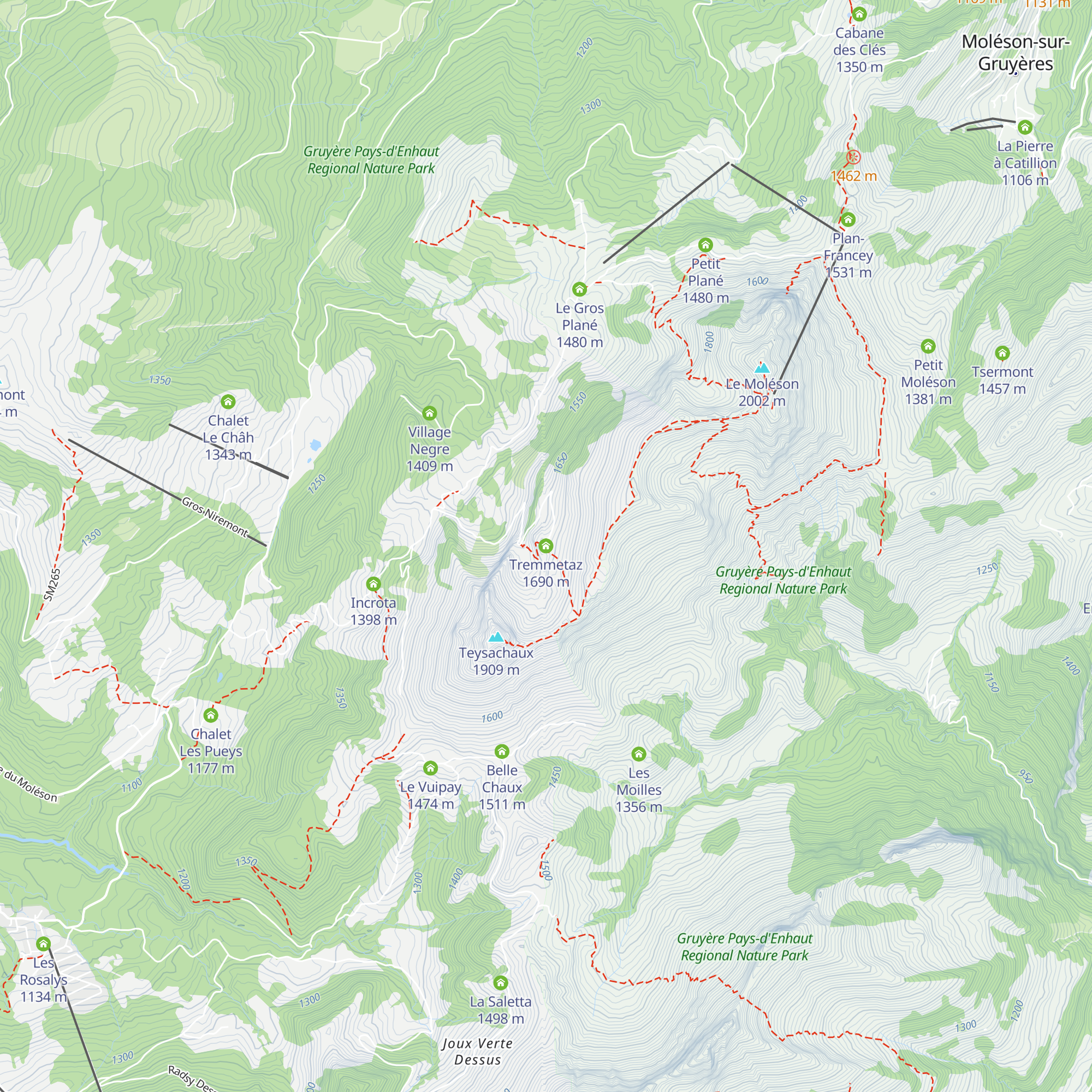 Tremmetaz map