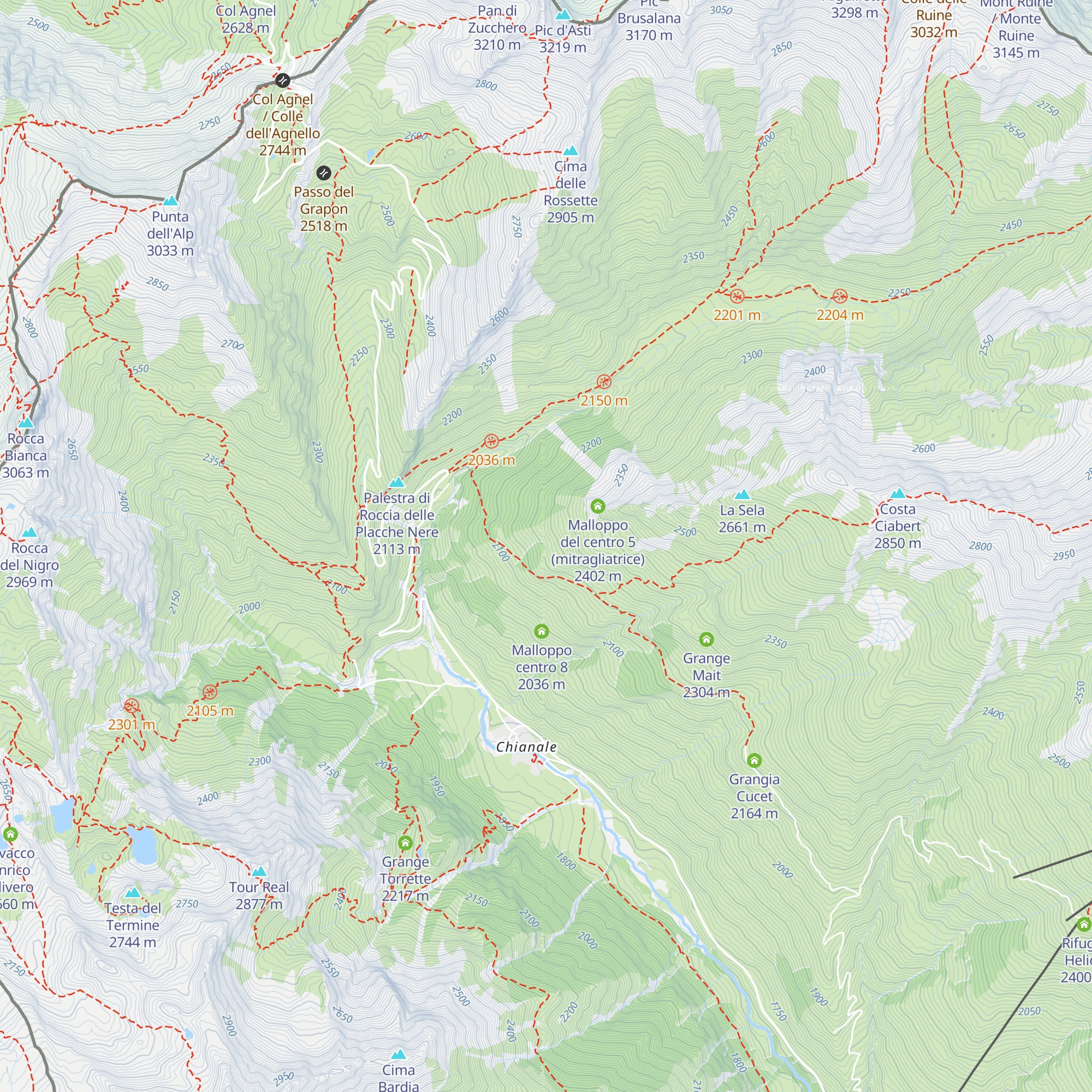 Malloppo, centro 7 bis map