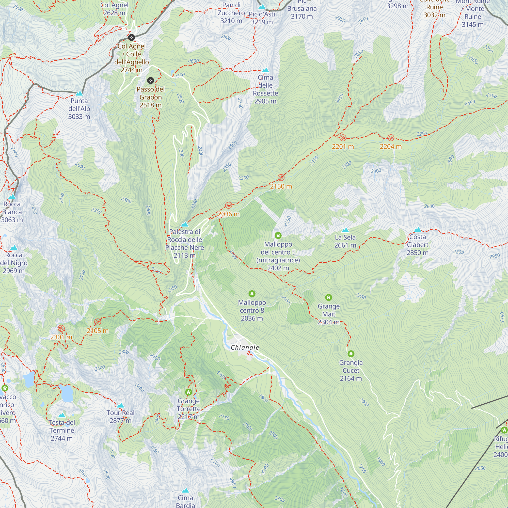 Malloppo, centro 7 bis map