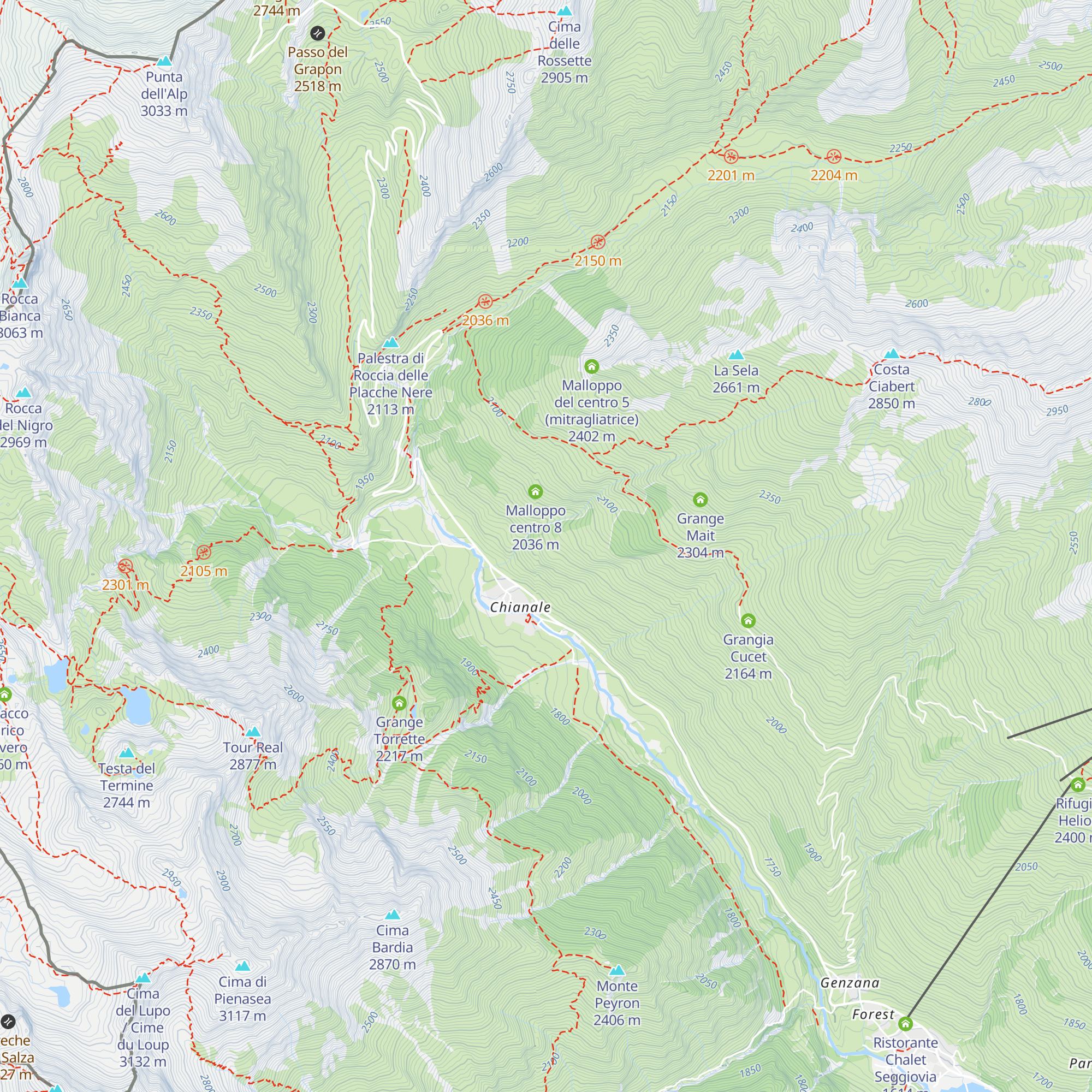 Grangia del Murru map