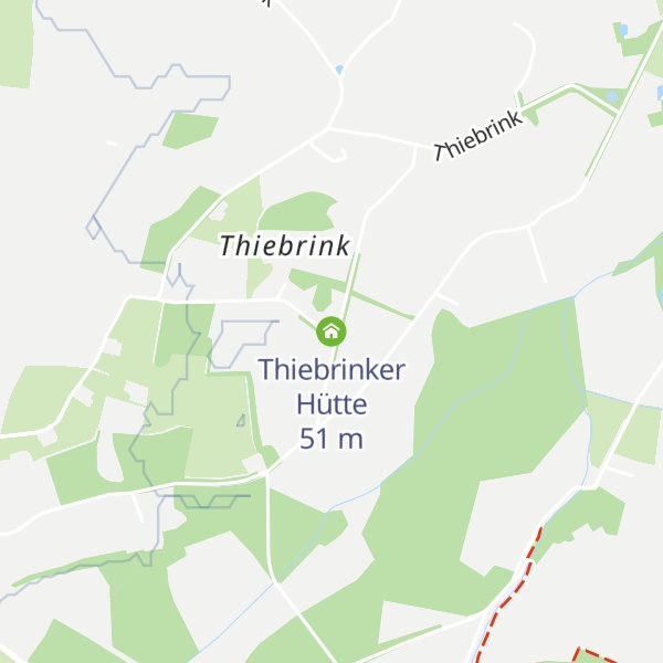 Map of Thiebrinker Hütte