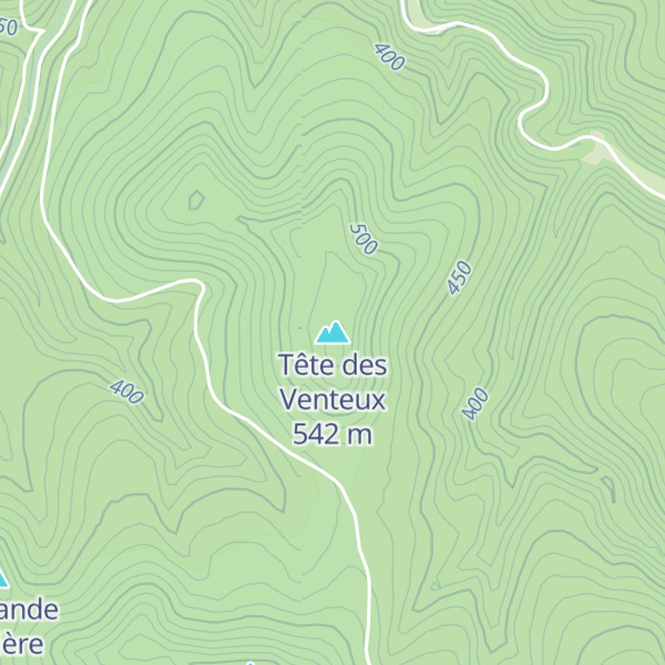 Map of Tête des Venteux