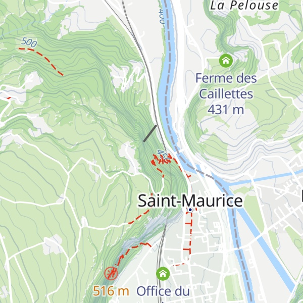 Map of Restaurant de la Grotte aux Fées