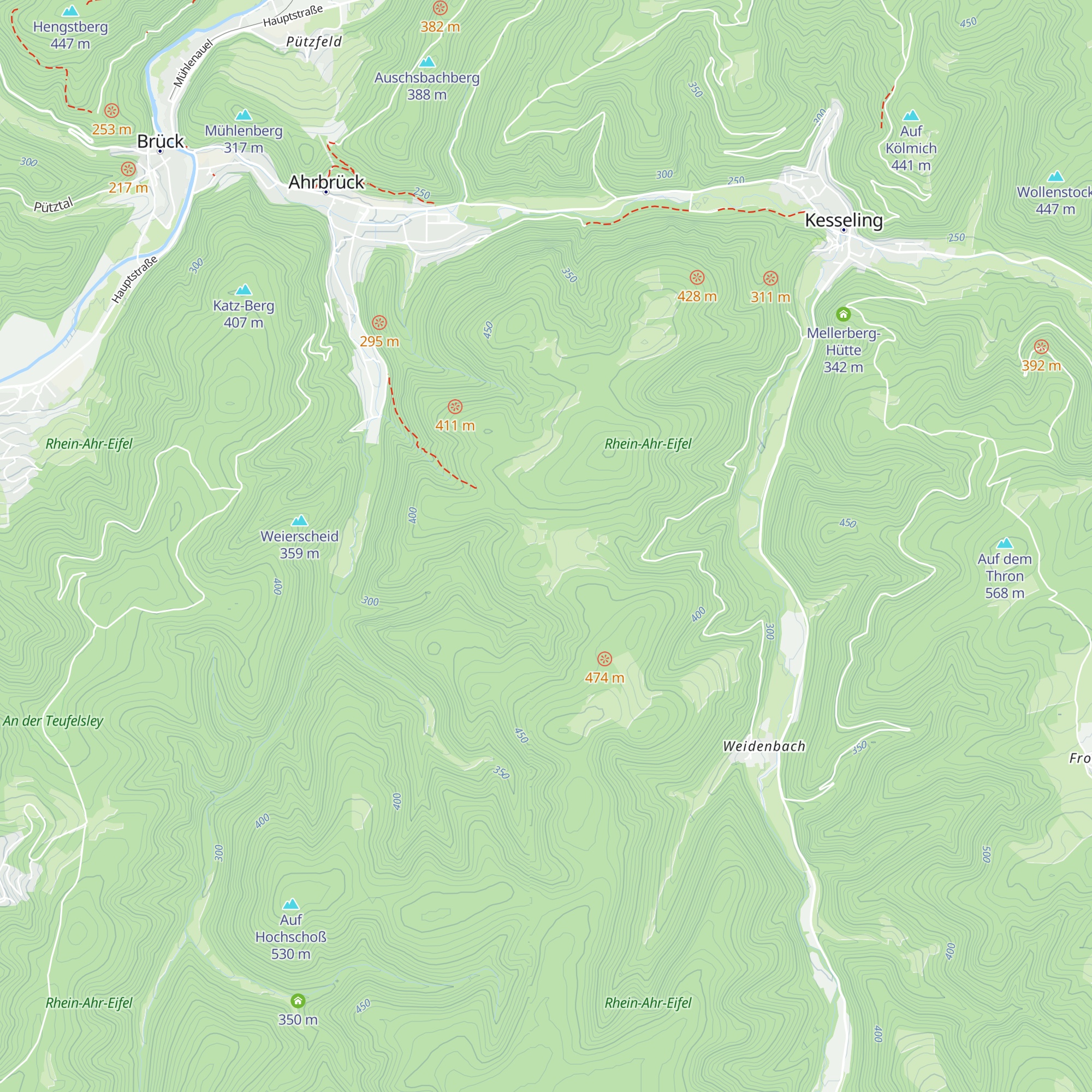 Kranscheid-Hütte map