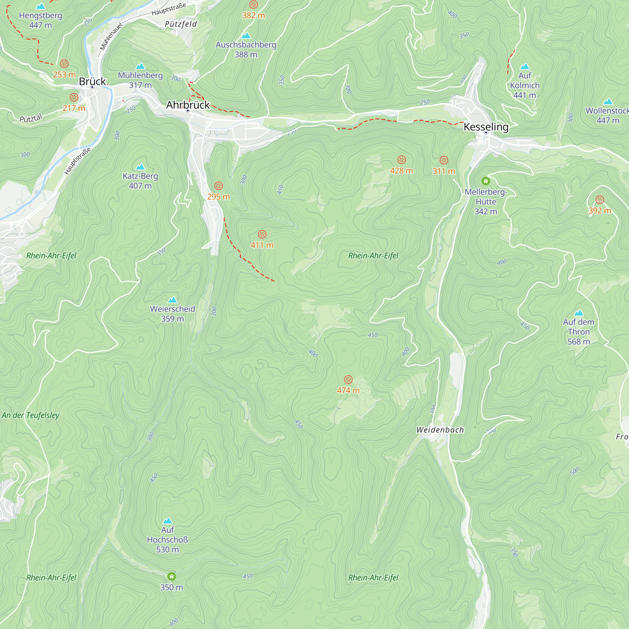 Kranscheid-Hütte map