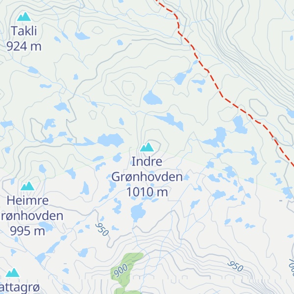 Map of Indre Grønhovden