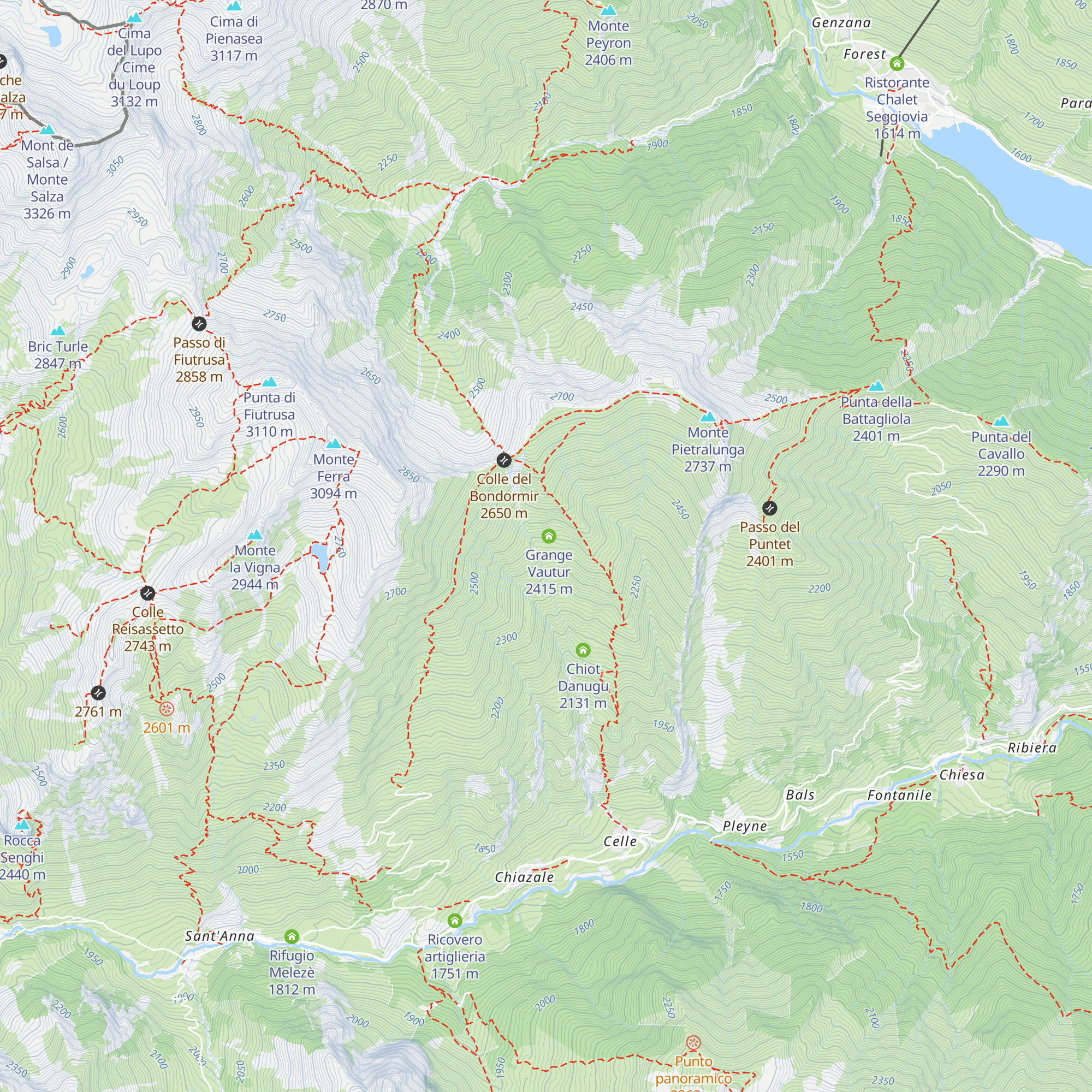 Grange Vautur map
