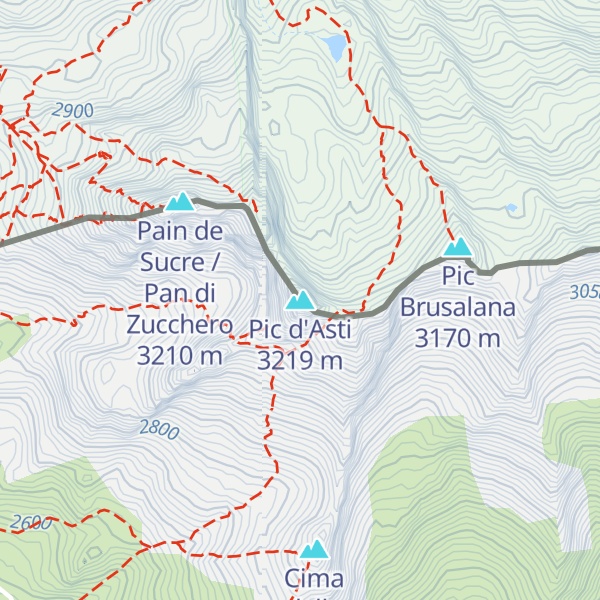 Map of Pic d'Asti