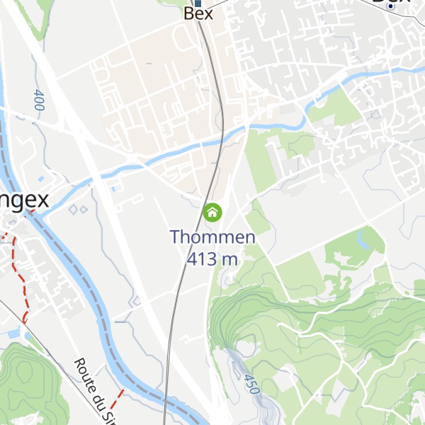 Map of Thommen