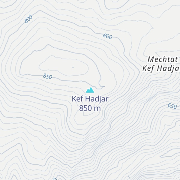 Map of Kef Hadjar