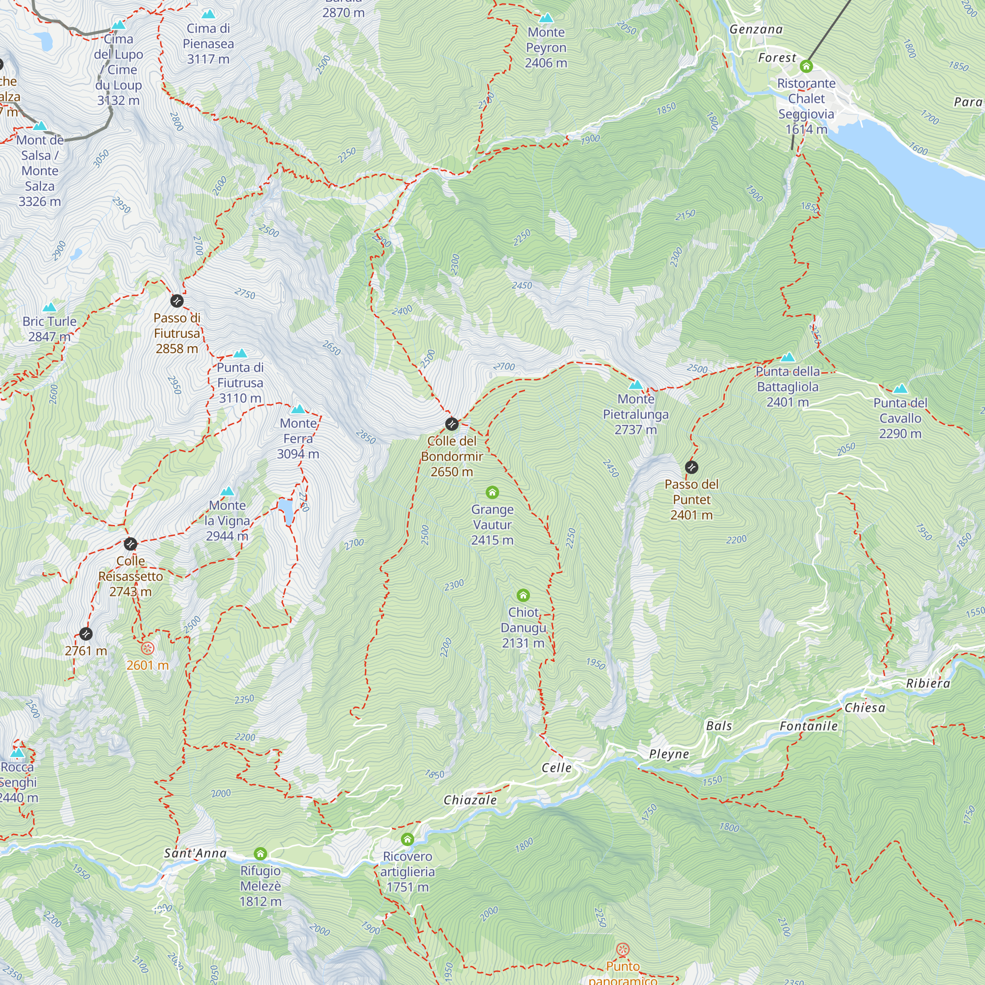 Grange Vautur map