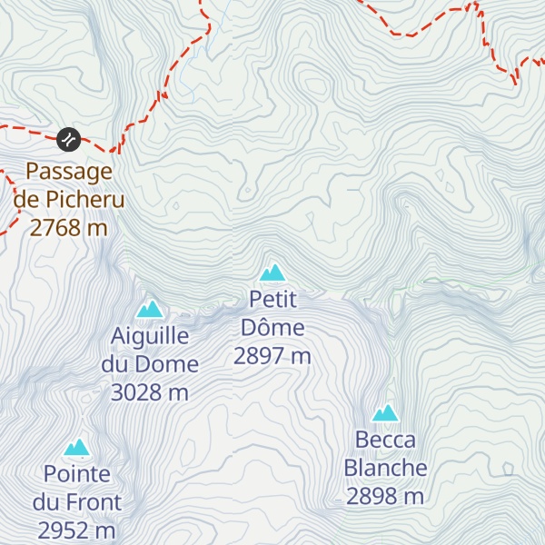 Map of Petit Dôme