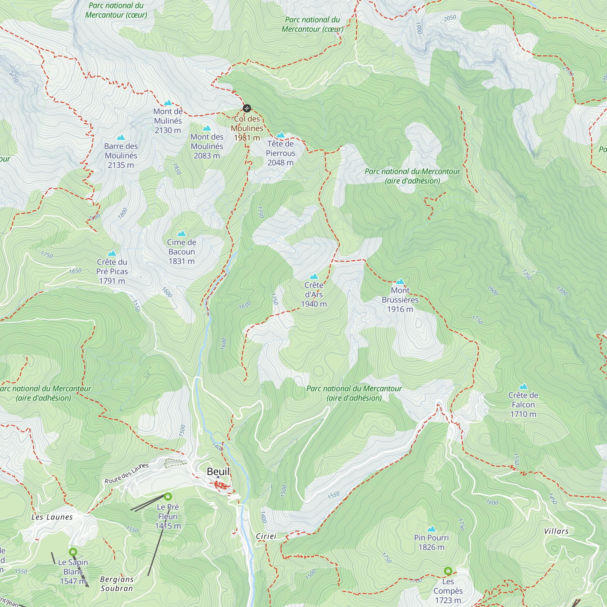 Cabane d'Ars map