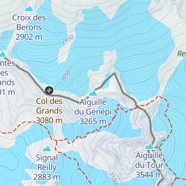 Map of Aiguille du Génépi
