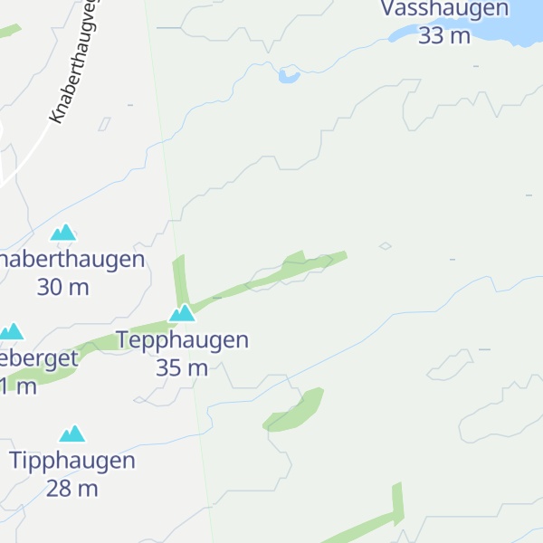 Map of Nørdre Tipphaugen