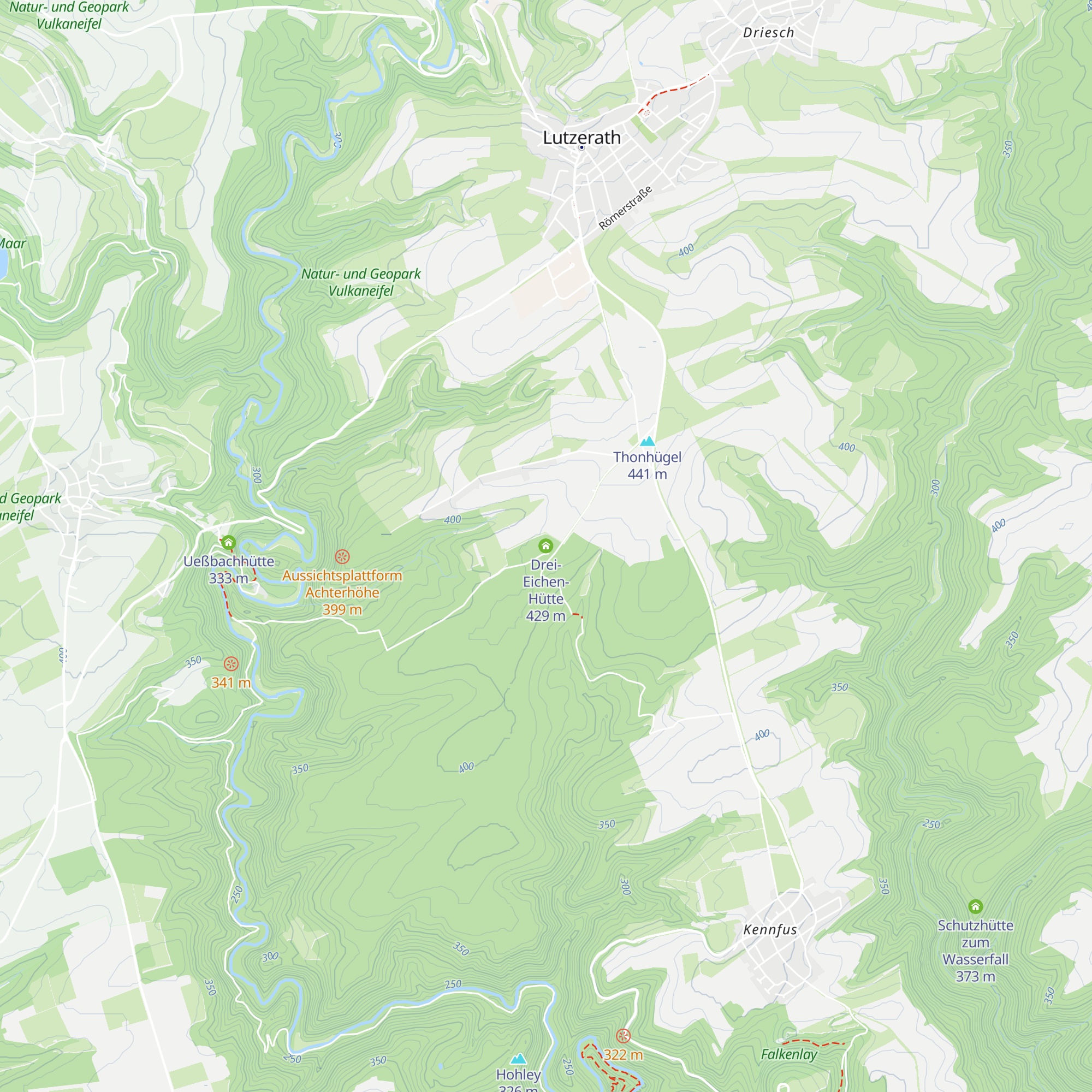 Drei-Eichen-Hütte map
