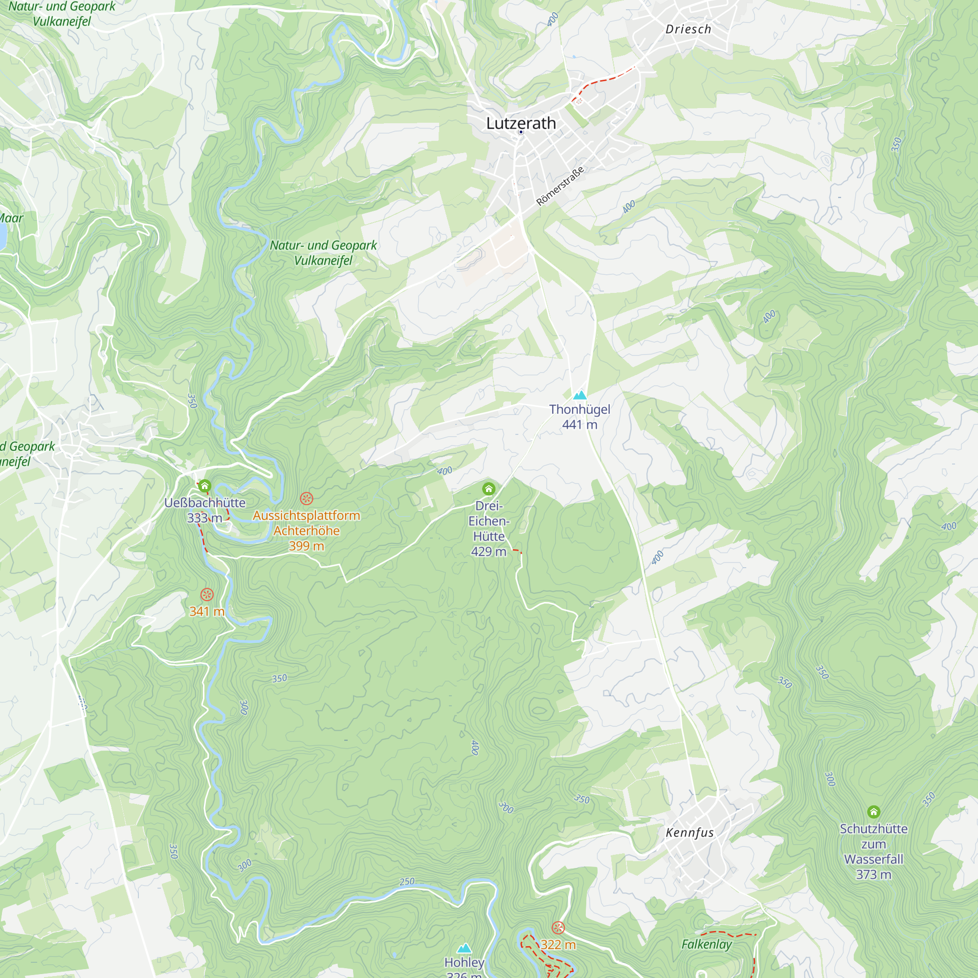 Drei-Eichen-Hütte map