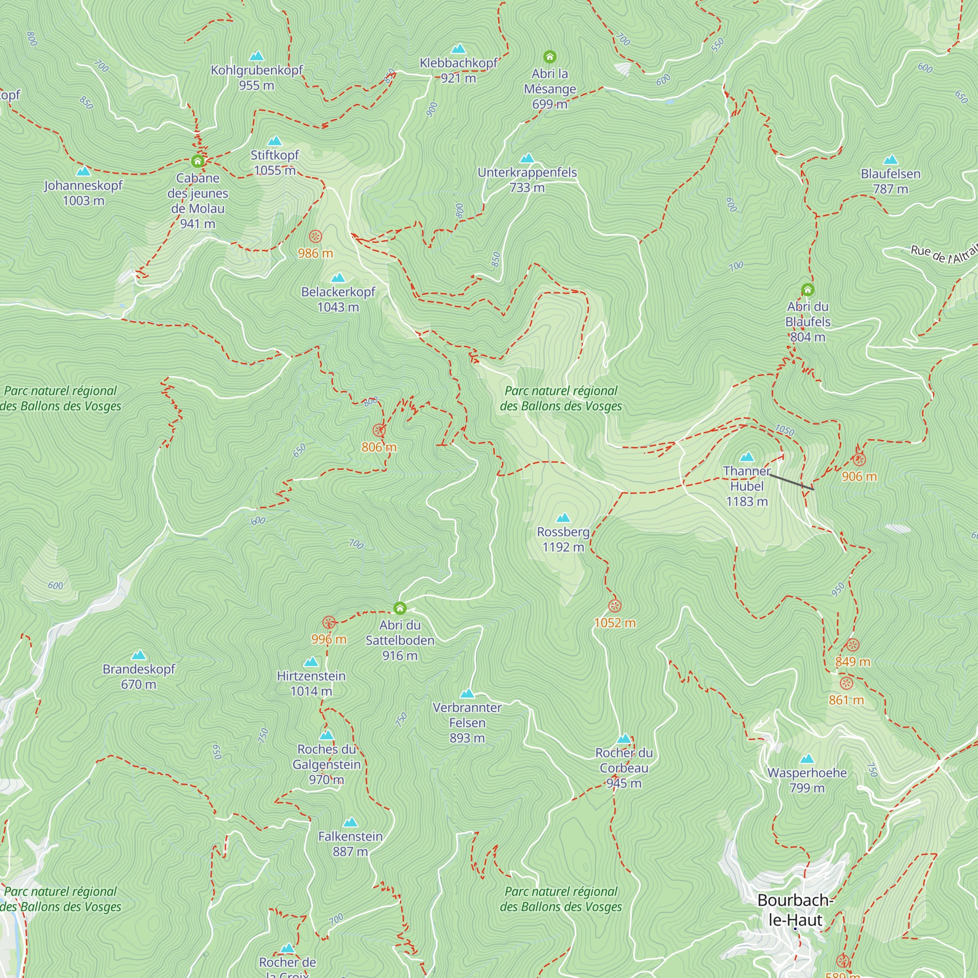 Sattelhütte map