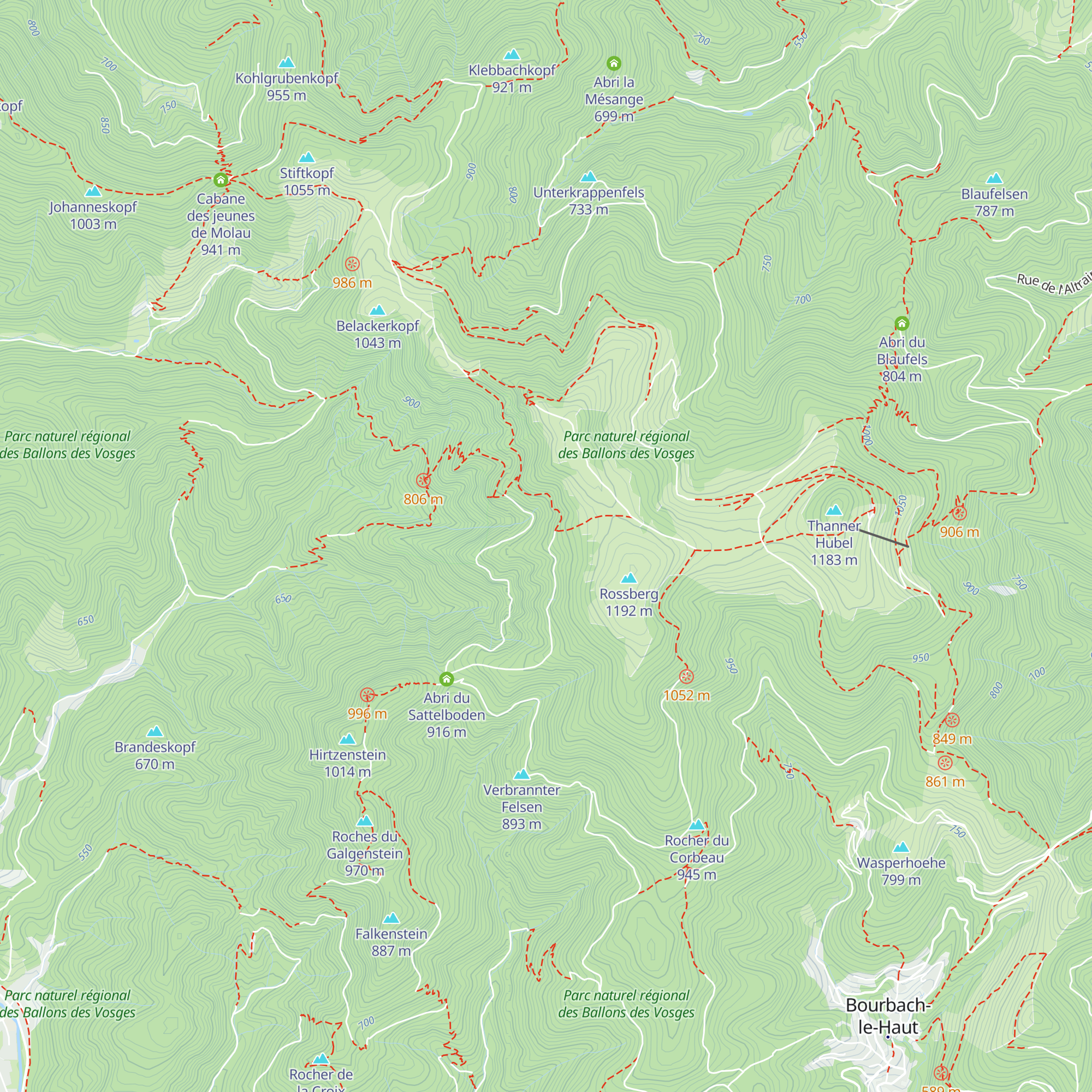 Sattelhütte map