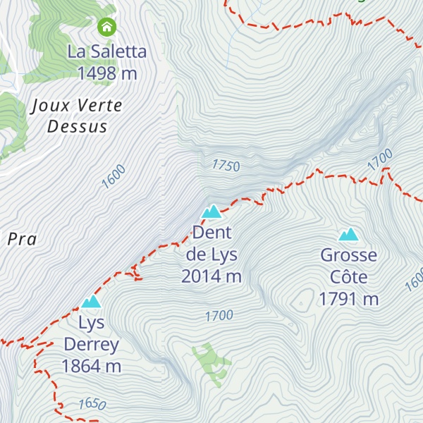 Map of Dent de Lys