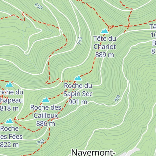 Map of Roche du Sapin Sec